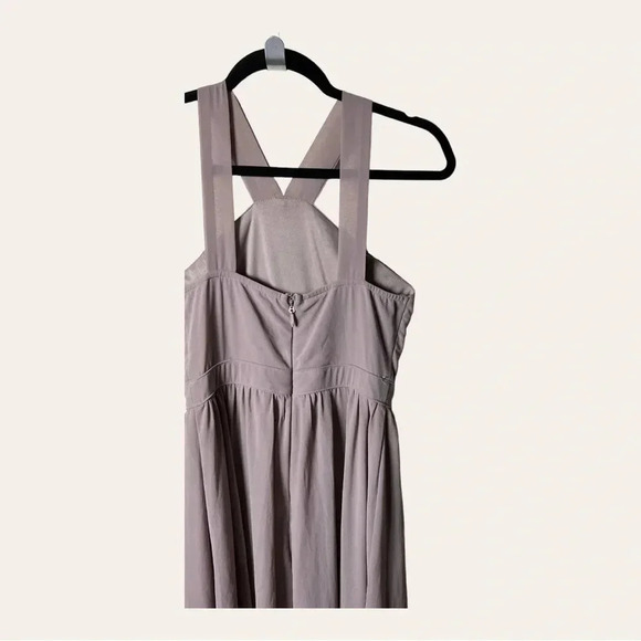 Women’s‎ LULU’S FORMAL DRESS MAXI LENGTH HIGH NECKLINE HALTER LIKE MAUVE COLOR - Picture 8 of 10